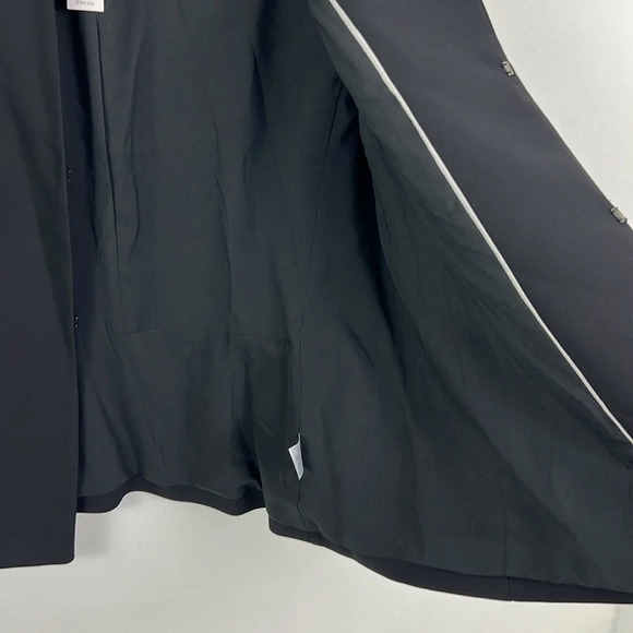 Talbots New Women’s 14 Black Lined Round Neckline Seasonless Crepe Jacket - Picture 6 of 7